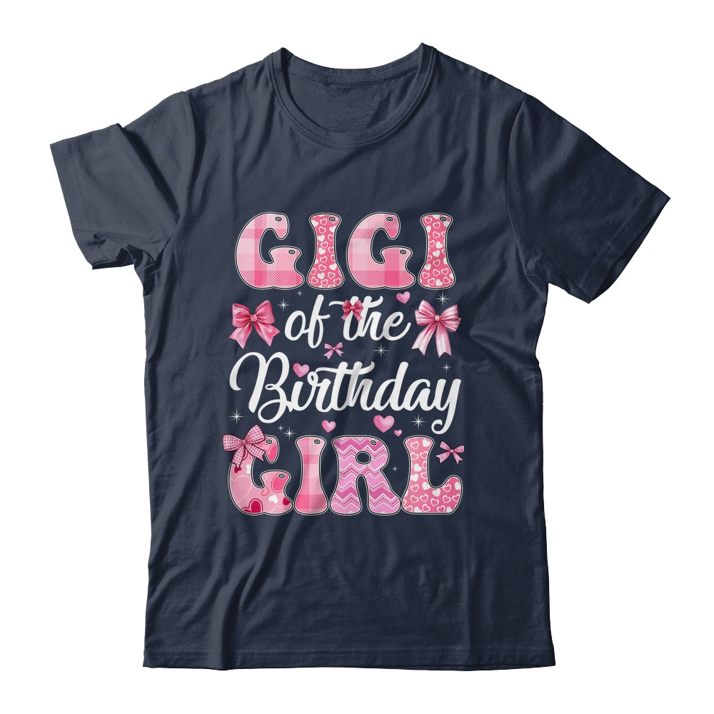 Gigi Of The Birthday Girl Family Pink Coquette Bow Shirt & Hoodie | teecentury