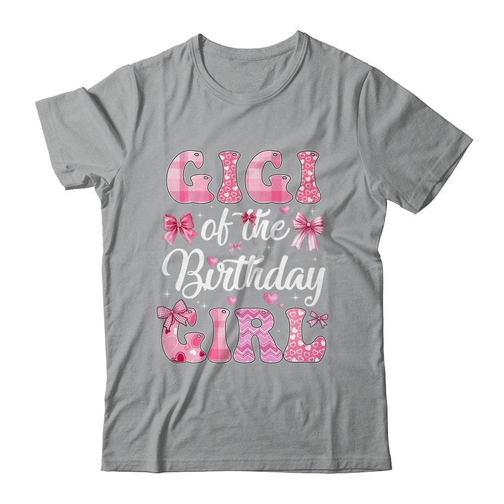 Gigi Of The Birthday Girl Family Pink Coquette Bow Shirt & Hoodie | teecentury