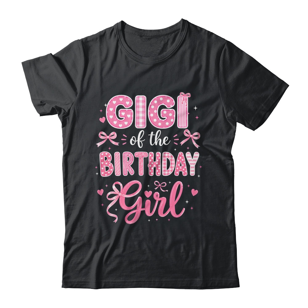Gigi Of The Birthday Girl Matching Pink Coquette Bow Shirt & Hoodie | teecentury