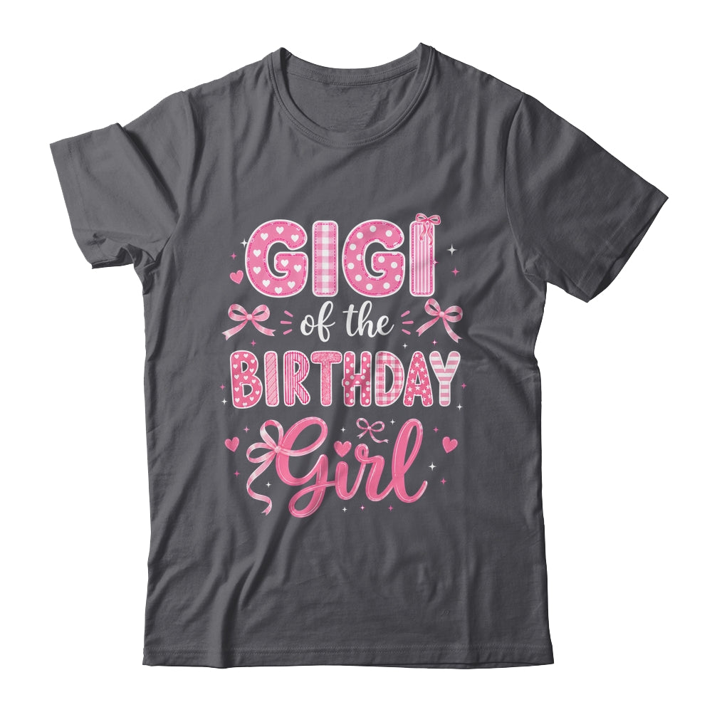 Gigi Of The Birthday Girl Matching Pink Coquette Bow Shirt & Hoodie | teecentury