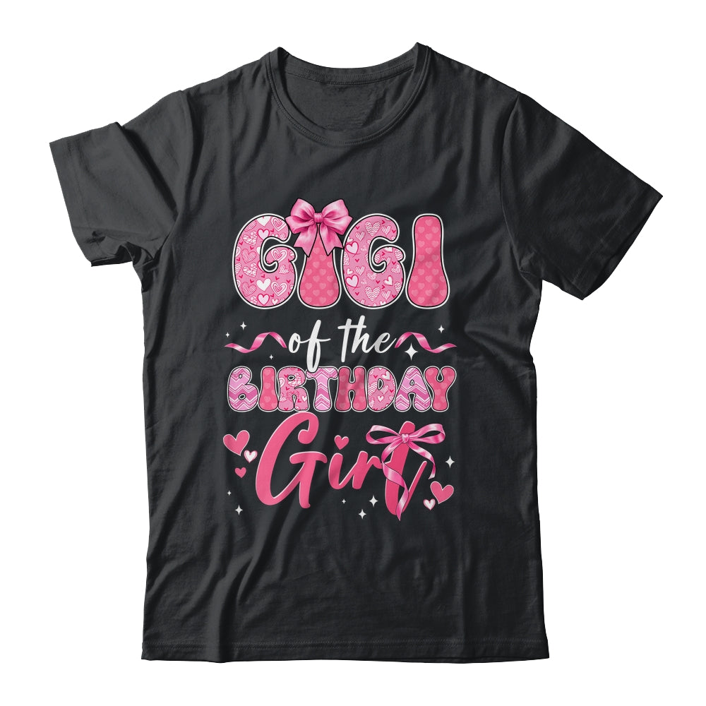 Gigi Of The Birthday Girl Pink Coquette Bow Family Shirt & Hoodie | teecentury
