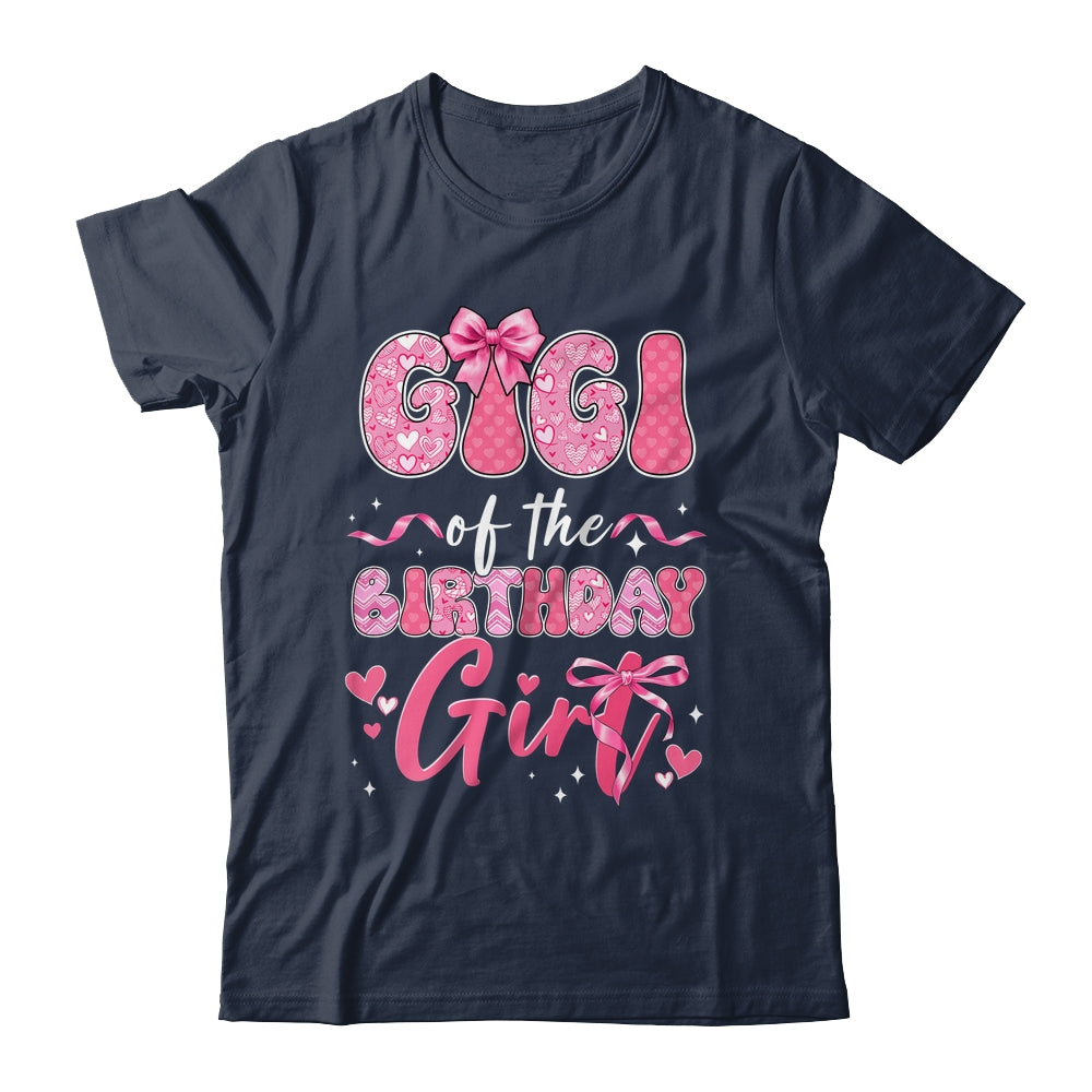 Gigi Of The Birthday Girl Pink Coquette Bow Family Shirt & Hoodie | teecentury