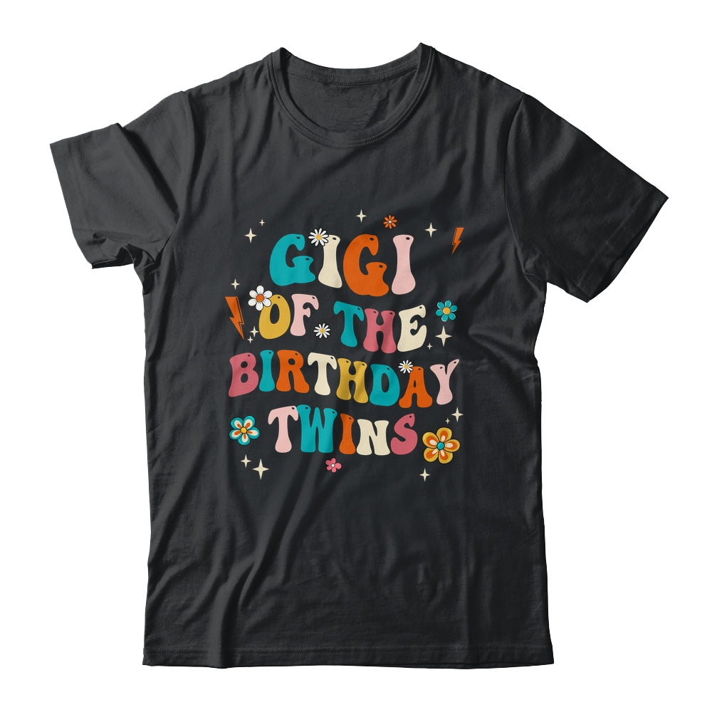 Gigi Of The Birthday Twins Boys Girls Party Retro Bday Shirt & Hoodie | teecentury