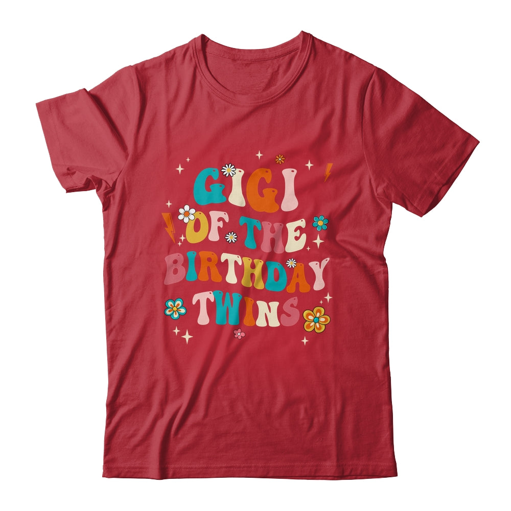 Gigi Of The Birthday Twins Boys Girls Party Retro Bday Shirt & Hoodie | teecentury
