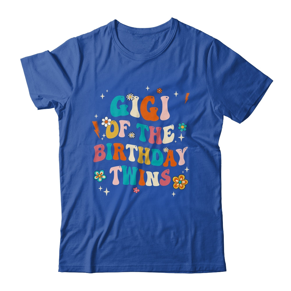 Gigi Of The Birthday Twins Boys Girls Party Retro Bday Shirt & Hoodie | teecentury