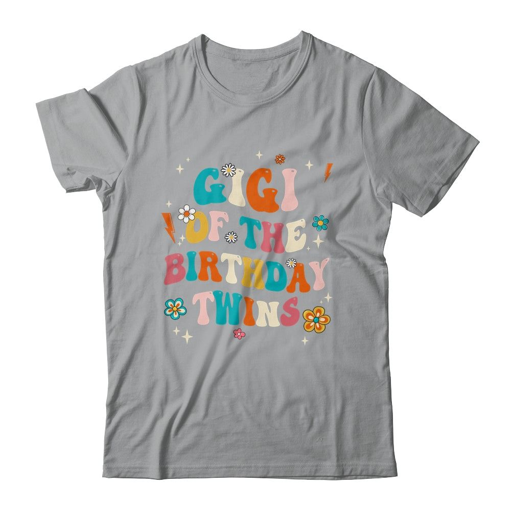 Gigi Of The Birthday Twins Boys Girls Party Retro Bday Shirt & Hoodie | teecentury