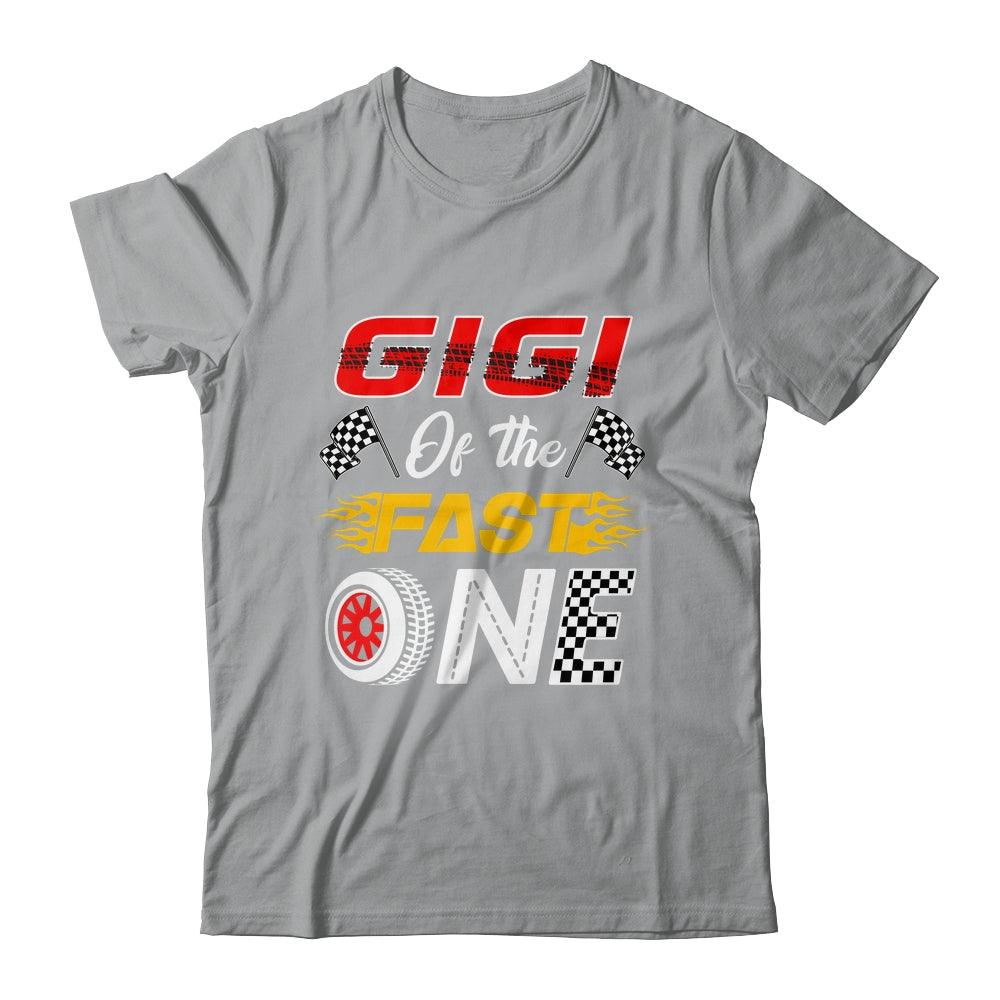 Gigi Of The Fast One 1st Birthday Race Car Family Shirt & Hoodie | teecentury