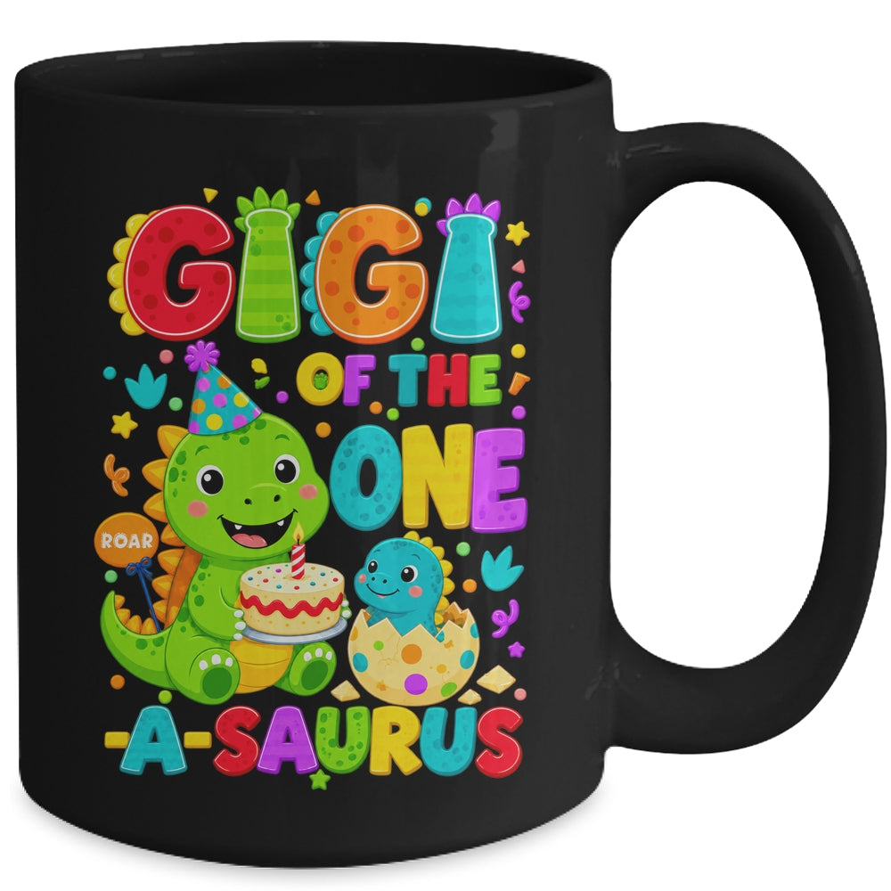 Gigi Of The One-A-Saurus 1St Birthday Boy T-Rex Dinosaur Mug | teecentury