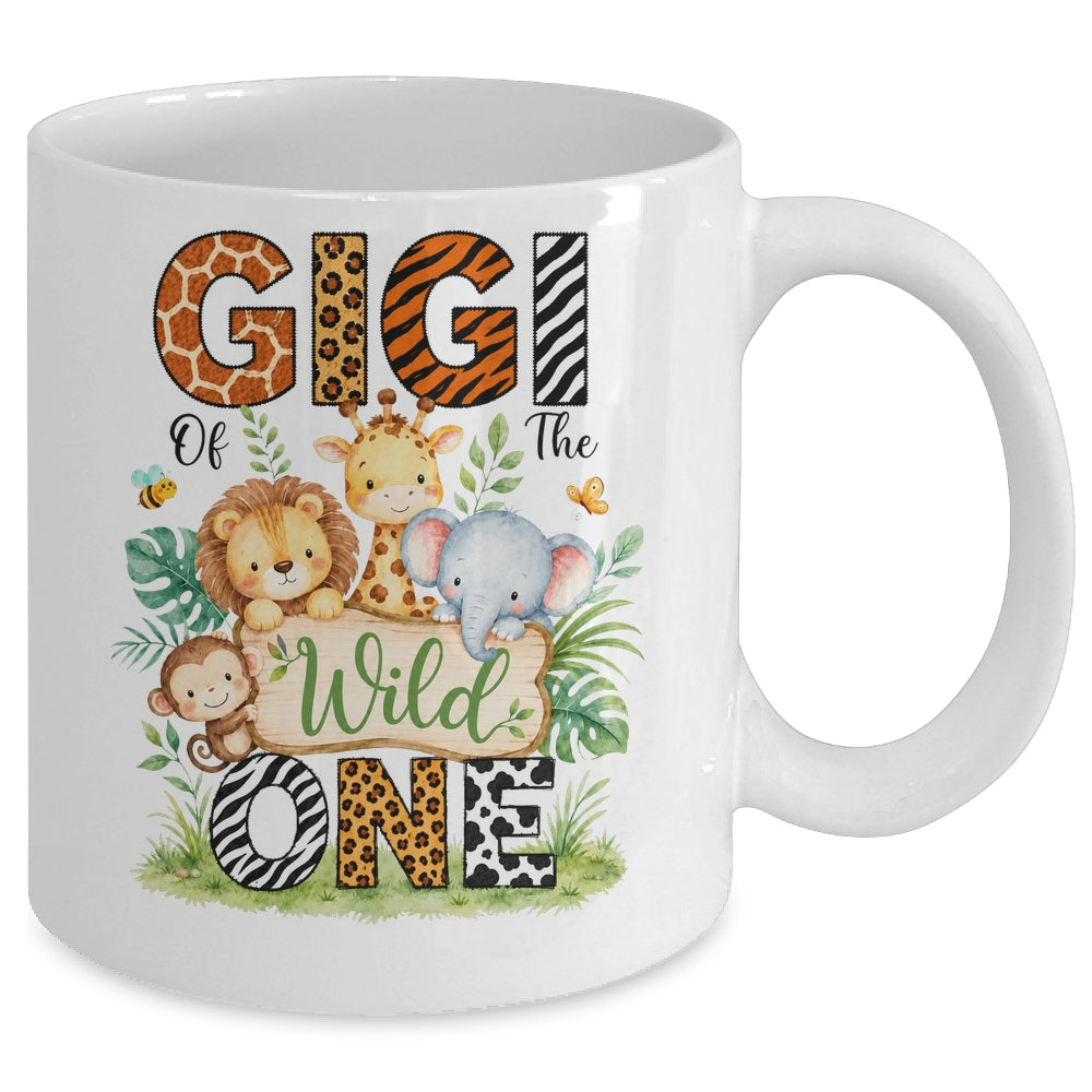 Gigi Of The Wild One First Birthday Boy Jungle Safari Mug | teecentury