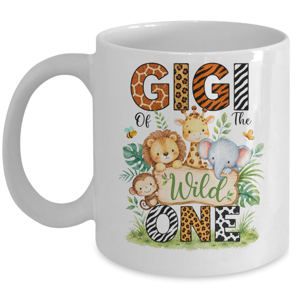 Gigi Of The Wild One First Birthday Boy Jungle Safari Mug | teecentury