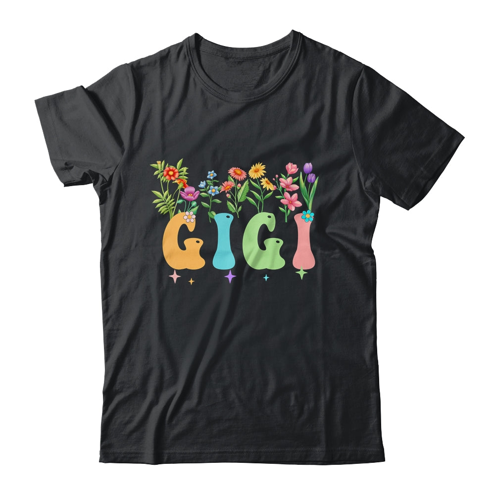 Gigi Women Wildflower Floral Design Gigi Mothers Day Shirt & Tank Top | teecentury