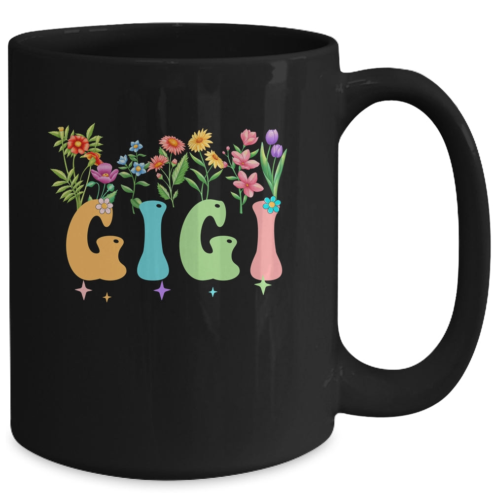 Gigi Women Wildflower Floral Design Gigi Mothers Day Mug | teecentury