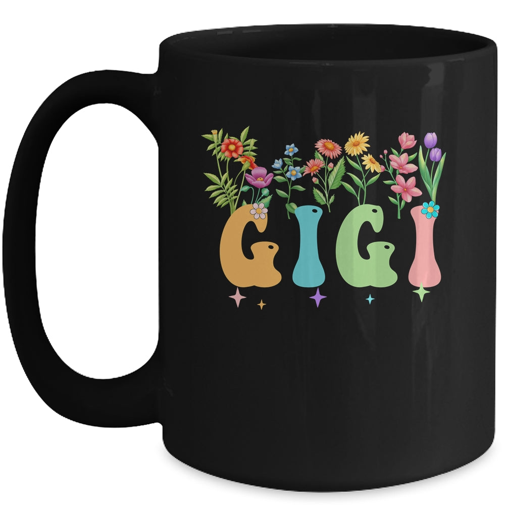 Gigi Women Wildflower Floral Design Gigi Mothers Day Mug | teecentury