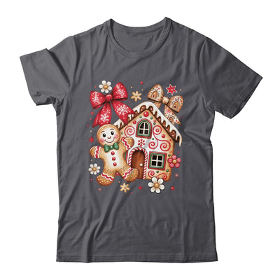 Gingerbread Christmas Bow Christmas House Retro Cookie Xmas Shirt & Sweatshirt | teecentury