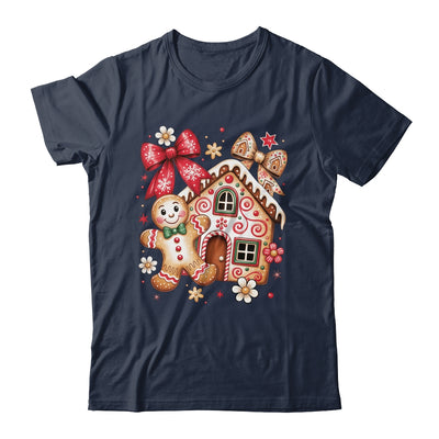 Gingerbread Christmas Bow Christmas House Retro Cookie Xmas Shirt & Sweatshirt | teecentury