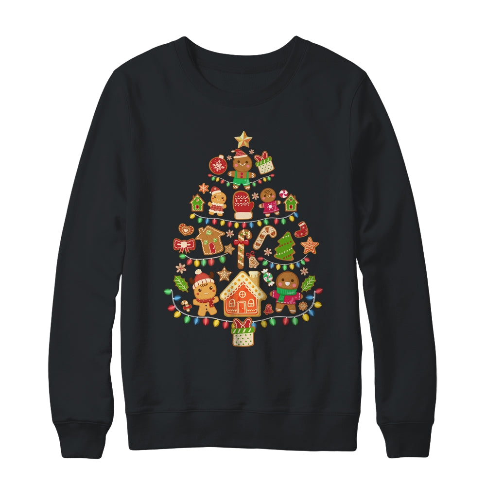 Gingerbread Christmas Tree Lights Cookie Baking Team Shirt & Sweatshirt | teecentury