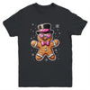 Gingerbread Cookie Christmas Pink Coquette Xmas Boy Girls Youth Shirt | teecentury