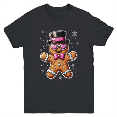 Gingerbread Cookie Christmas Pink Coquette Xmas Boy Girls Youth Shirt | teecentury