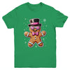 Gingerbread Cookie Christmas Pink Coquette Xmas Boy Girls Youth Shirt | teecentury