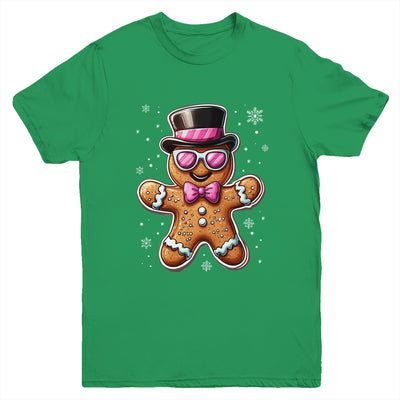 Gingerbread Cookie Christmas Pink Coquette Xmas Boy Girls Youth Shirt | teecentury