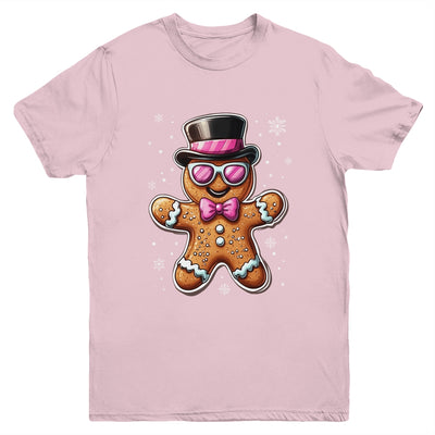 Gingerbread Cookie Christmas Pink Coquette Xmas Boy Girls Youth Shirt | teecentury