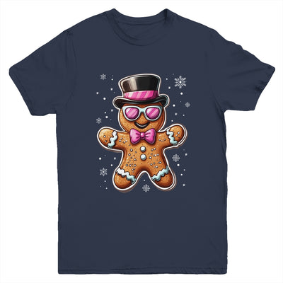 Gingerbread Cookie Christmas Pink Coquette Xmas Boy Girls Youth Shirt | teecentury