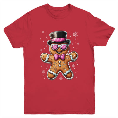 Gingerbread Cookie Christmas Pink Coquette Xmas Boy Girls Youth Shirt | teecentury