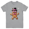 Gingerbread Cookie Christmas Pink Coquette Xmas Boy Girls Youth Shirt | teecentury