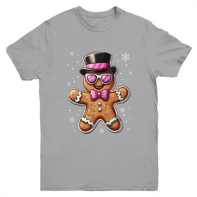 Gingerbread Cookie Christmas Pink Coquette Xmas Boy Girls Youth Shirt | teecentury