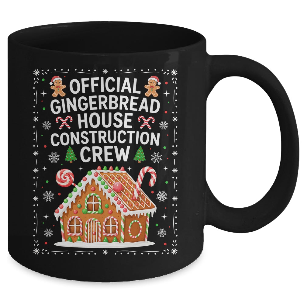 Gingerbread House Construction Crew Cookie Baking Christmas Mug | teecentury