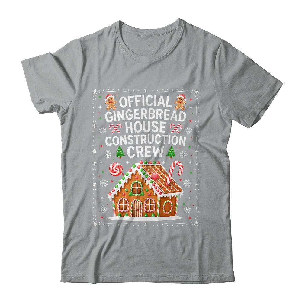 Gingerbread House Construction Crew Cookie Baking Christmas Shirt & Sweatshirt | teecentury