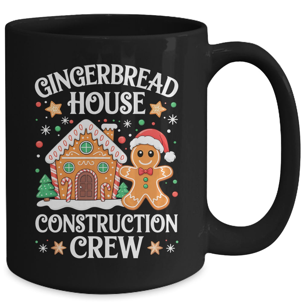 Gingerbread House Construction Crew Decorating Baking Xmas Mug | teecentury
