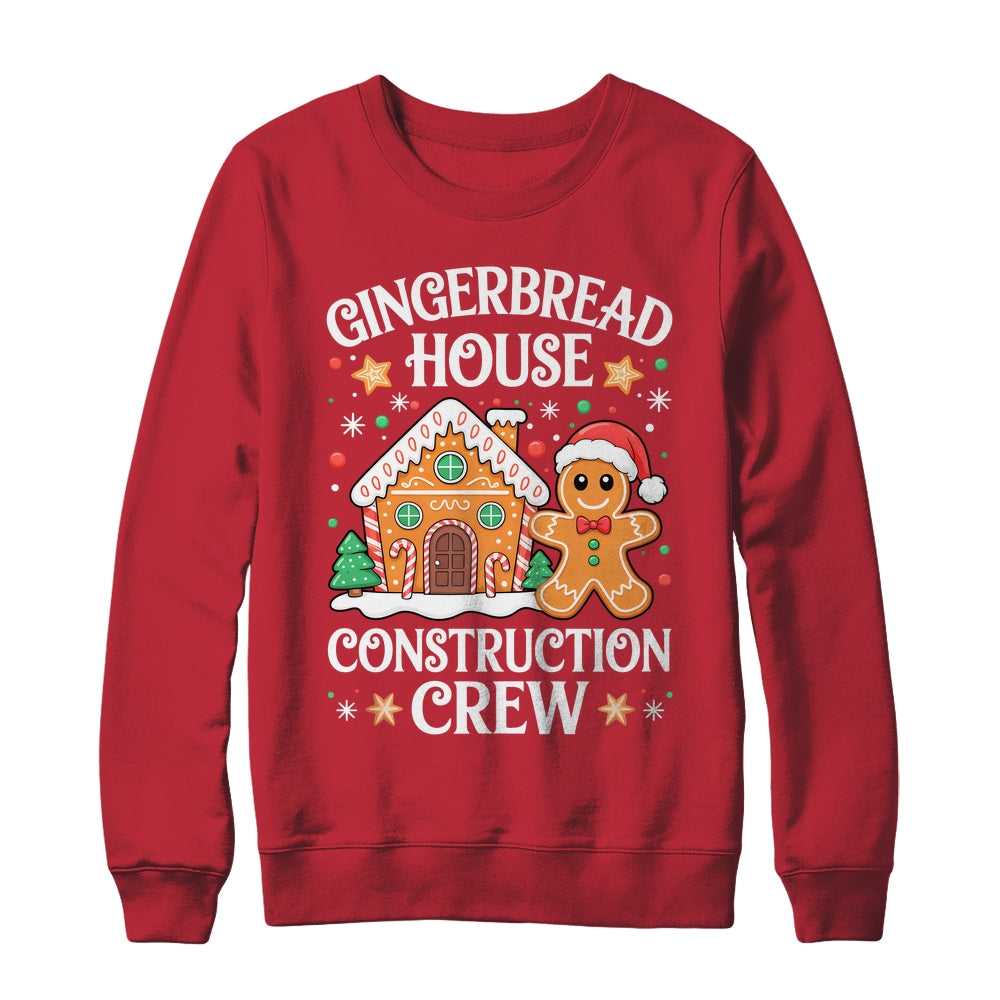 Gingerbread House Construction Crew Decorating Baking Xmas Shirt & Sweatshirt | teecentury
