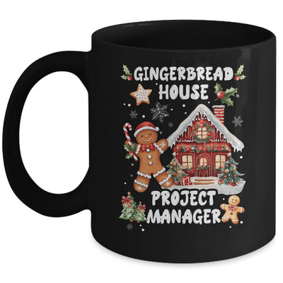 Gingerbread House Project Manager Cookie Baking Christmas Mug | teecentury