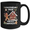 Gingerbread House Project Manager Cookie Baking Christmas Mug | teecentury