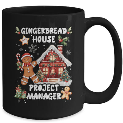 Gingerbread House Project Manager Cookie Baking Christmas Mug | teecentury