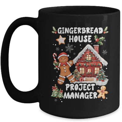 Gingerbread House Project Manager Cookie Baking Christmas Mug | teecentury