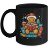 Gingerbread Reading Book Lovers Christmas Bookworm Librarian Mug | teecentury