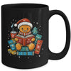 Gingerbread Reading Book Lovers Christmas Bookworm Librarian Mug | teecentury