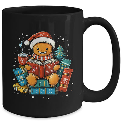 Gingerbread Reading Book Lovers Christmas Bookworm Librarian Mug | teecentury