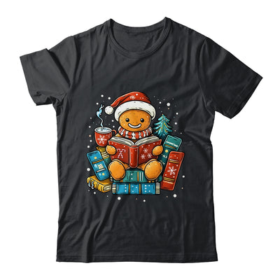 Gingerbread Reading Book Lovers Christmas Bookworm Librarian Shirt & Sweatshirt | teecentury