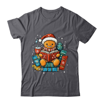 Gingerbread Reading Book Lovers Christmas Bookworm Librarian Shirt & Sweatshirt | teecentury