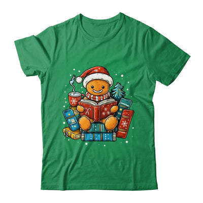 Gingerbread Reading Book Lovers Christmas Bookworm Librarian Shirt & Sweatshirt | teecentury