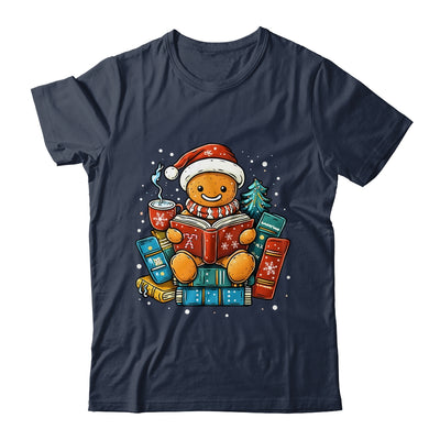 Gingerbread Reading Book Lovers Christmas Bookworm Librarian Shirt & Sweatshirt | teecentury