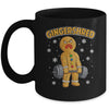 Gingershred Funny Gingerbread Man Gym Bodybuilding Christmas Mug | teecentury