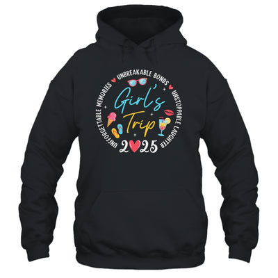 Girl's Trip 2025 Memories Girls Friends Trip Vacation Retro Shirt & Tank Top | teecentury