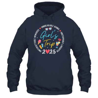 Girl's Trip 2025 Memories Girls Friends Trip Vacation Retro Shirt & Tank Top | teecentury