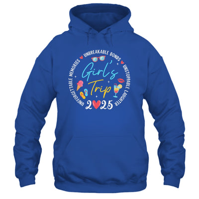 Girl's Trip 2025 Memories Girls Friends Trip Vacation Retro Shirt & Tank Top | teecentury