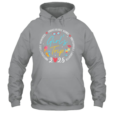 Girl's Trip 2025 Memories Girls Friends Trip Vacation Retro Shirt & Tank Top | teecentury