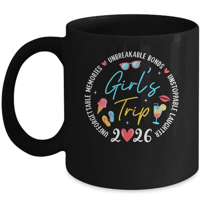 Girl's Trip 2026 Memories Girls Friends Trip Vacation Retro Mug | teecentury